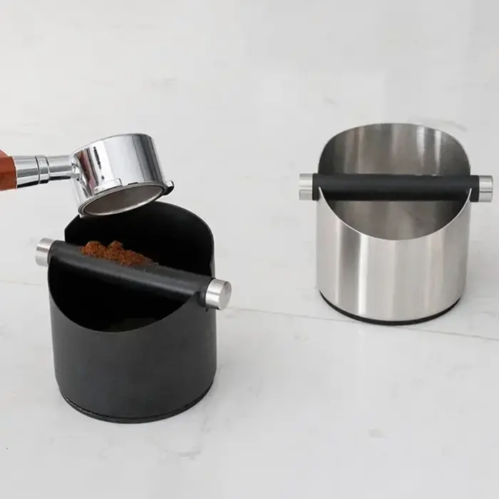 Boîte à marc de café en acier inoxydable