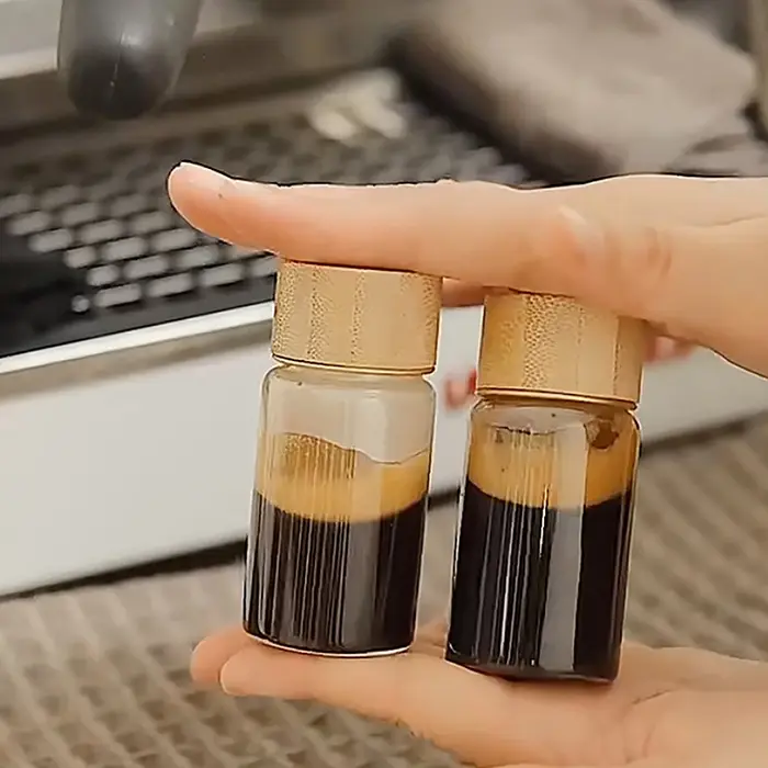 Mini Bouteille en Verre pour Café