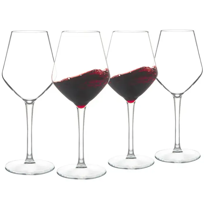 Verre à vin à tige en plastique transparent incassable