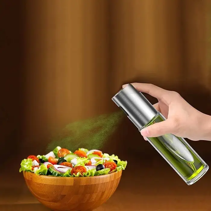 Bouteille d'huile d'olive en verre pour BBQ