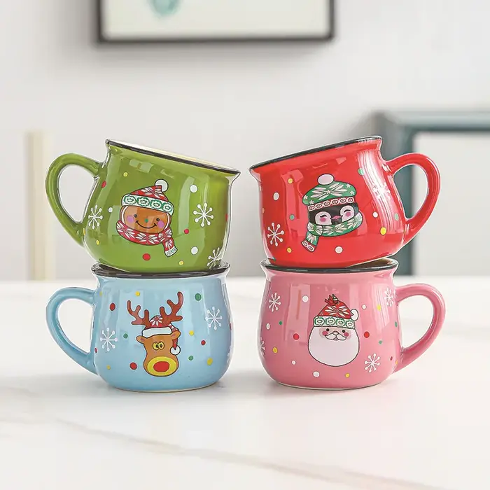 Tasses de noël en céramique de 150ML