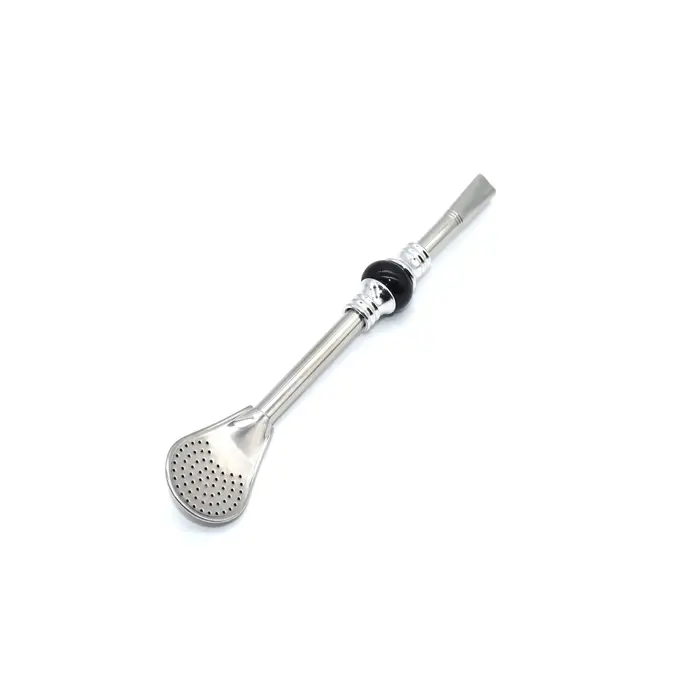 Cuillère à paille en acier inoxydable 304, 16cm 19cm, perle colorée, filtre à thé, Yerba Mate Bombil