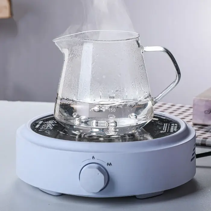 Ensemble de cafetière verser avec support en bois