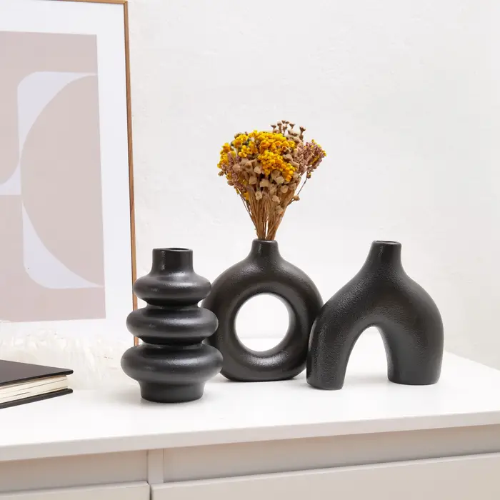 Ensemble de vase en céramique bohème