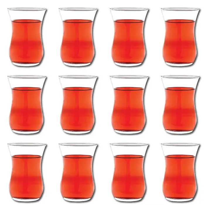 Ensemble de 6 verres à thé turcs authentiques