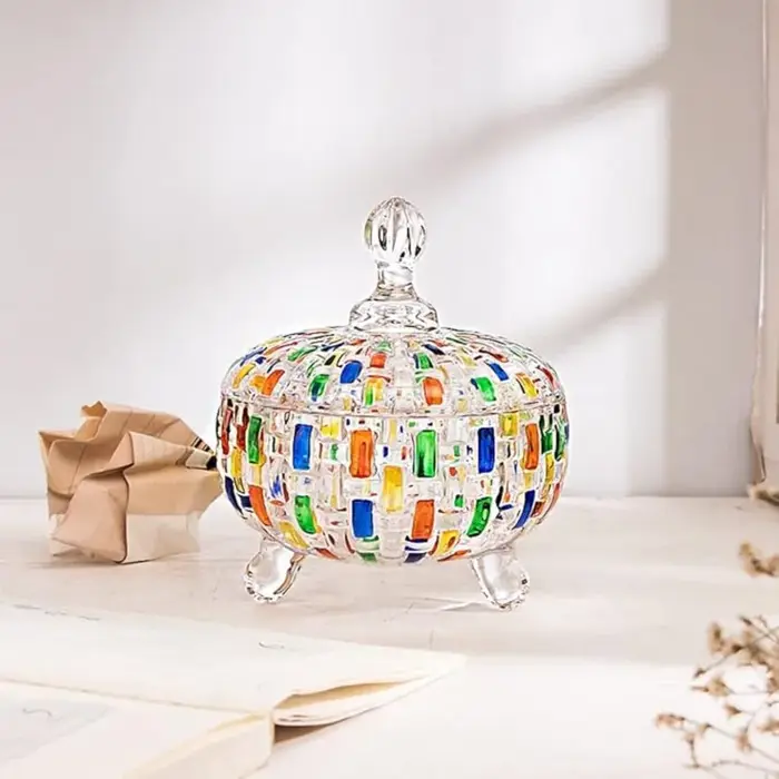 Pot à bonbons en verre de Style européen