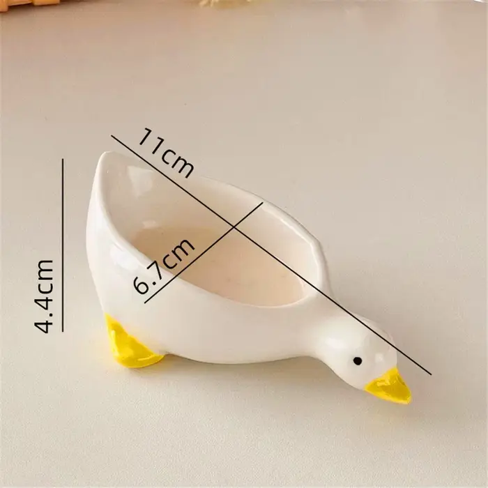 Plat d'assaisonnement de canard en céramique 2 pièces
