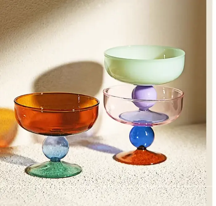 Bol rond gobelet Dessert tasse en verre