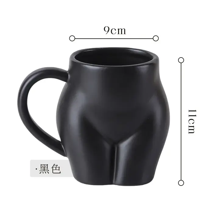 Tasse en céramique créative de 520ml, tasse à café au lait, forme abstraite du corps, tasse d'eau, f