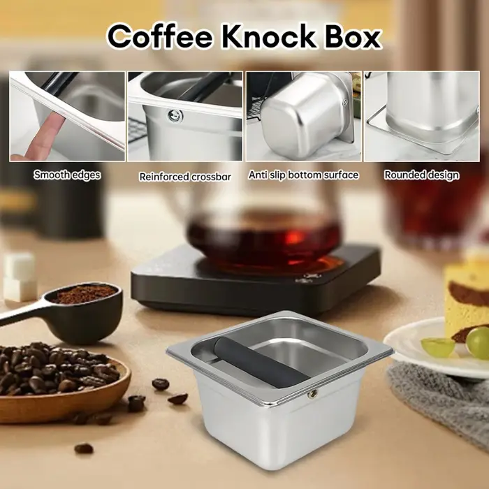 Knock Box-Poubelle à benne pour moudre le café Barista