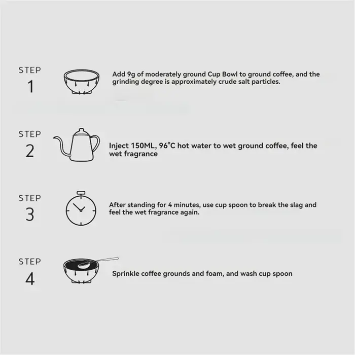 Bols à café empilables pour amateurs de café