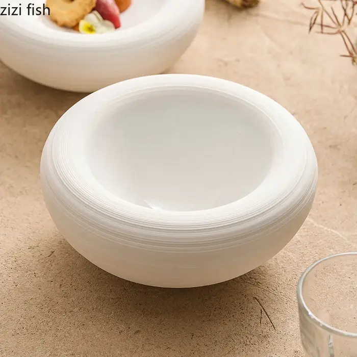 Assiette isolante blanche Double couche