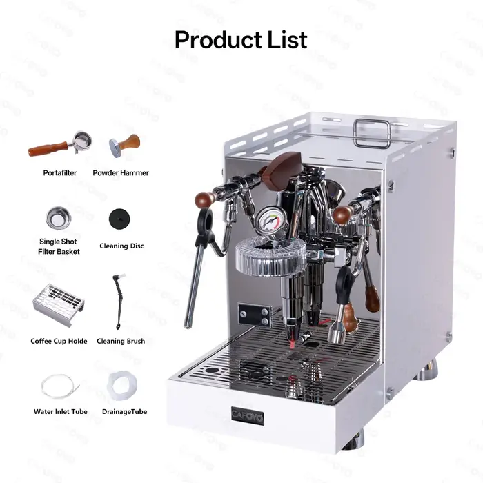 Machine à expresso commerciale CAFOVO E124 9 bars, tête de groupe E61 authentique, pompe rotative, c