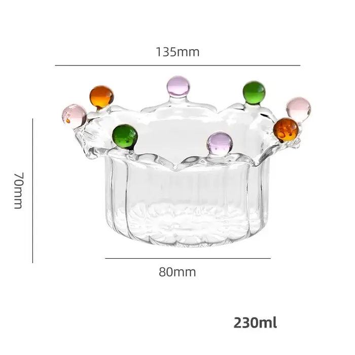 Ins-Filles en verre à haute teneur en borosilicate