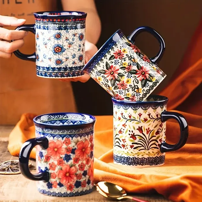 Mug en céramique de style bohème