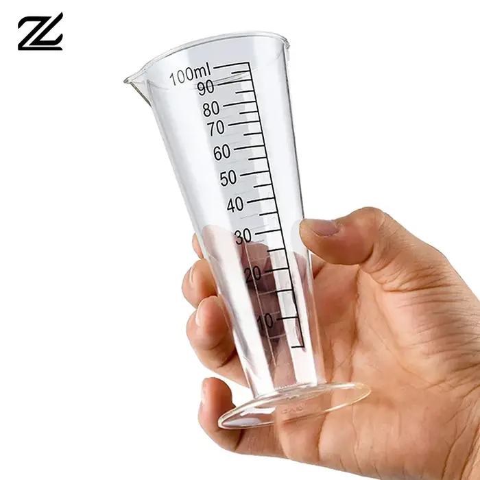 Tasse à mesurer en acrylique de qualité alimentaire de 100 ml avec balance – Sans BPA
