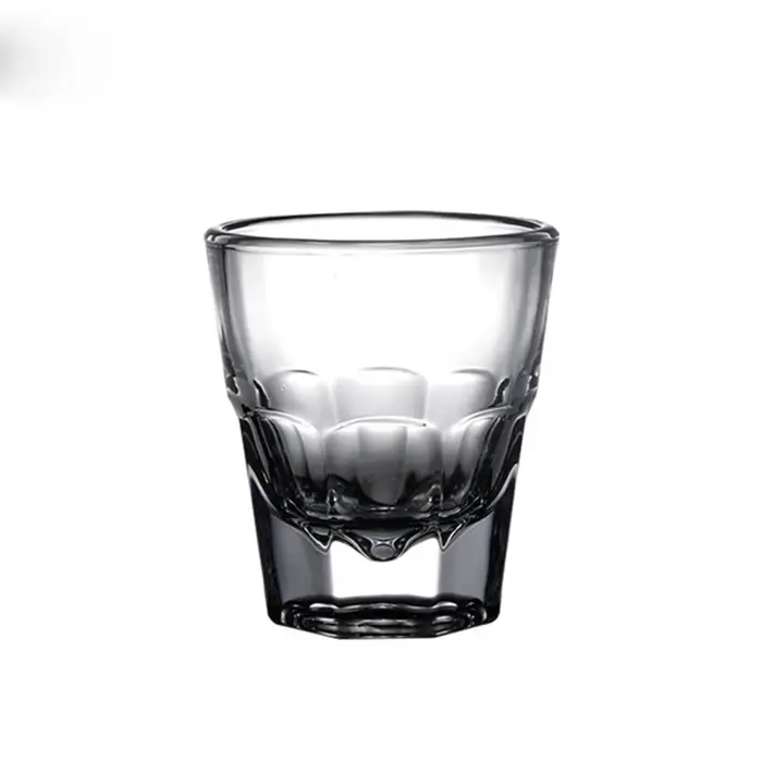 1/2/4/6 pièces 4oz bouteille bleue dédiée plat blanc café verre glacé Latte tasse pour expresso italien petite