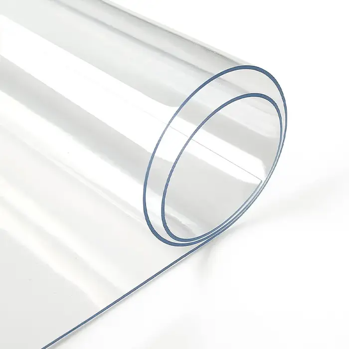 Tapis de table en PVC transparent, protecteur de table en verre souple imperméable et résistant à l'