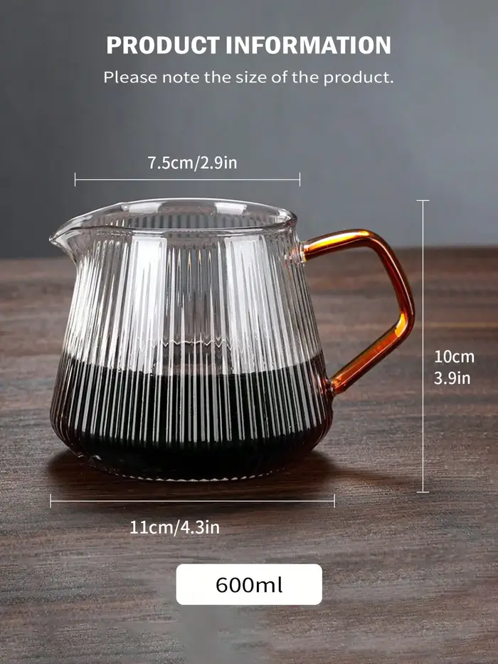 Leeseph-Serveur de café en verre pour verser sur le café et le thé