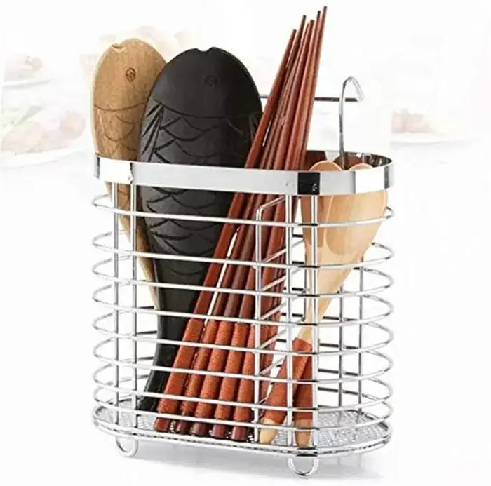 Support organisateur de cuisine en acier inoxydable