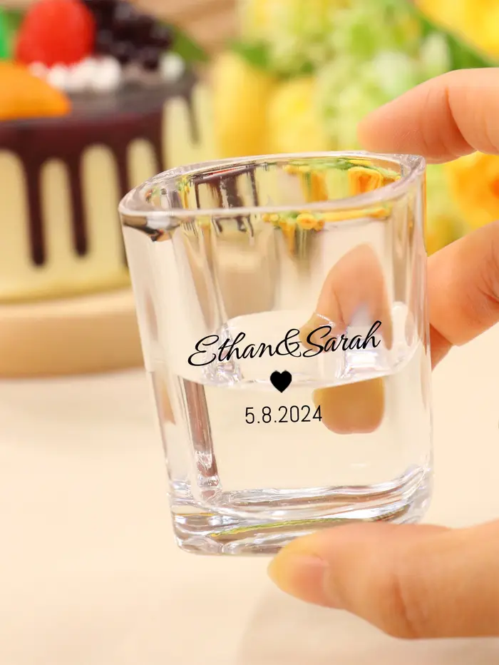 Verres à shot personnalisés avec texte