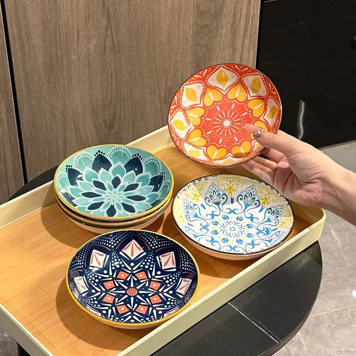 Assiette bohémien en céramique
