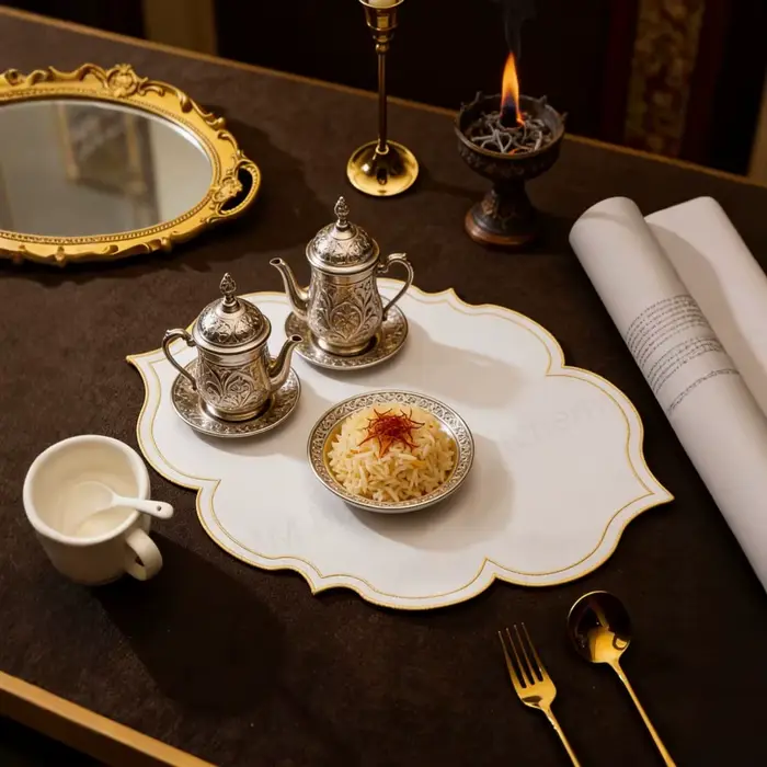 Set de table personnalisé avec broderie