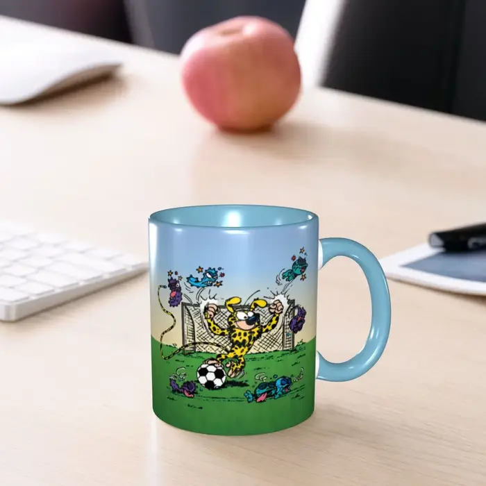 Marsupilami football tasse à café bricolage personnalisé belge Animation Manga céramique lait thé