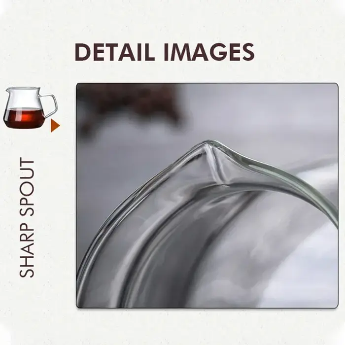Serveur de café avec goutteur en verre