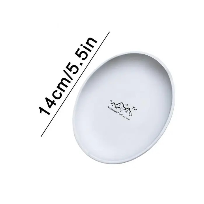 Camping Plaque de camping ultra légère en titane | Vaisselle de salle à manger extérieure empilabl