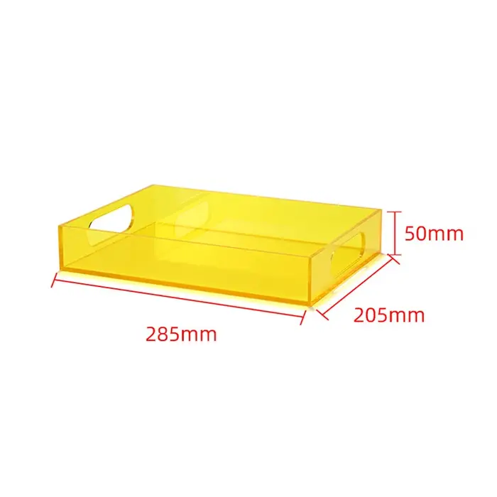 Boîte de rangement en acrylique transparent avec poignée, seau pour cosmétiques, bijoux, articles de