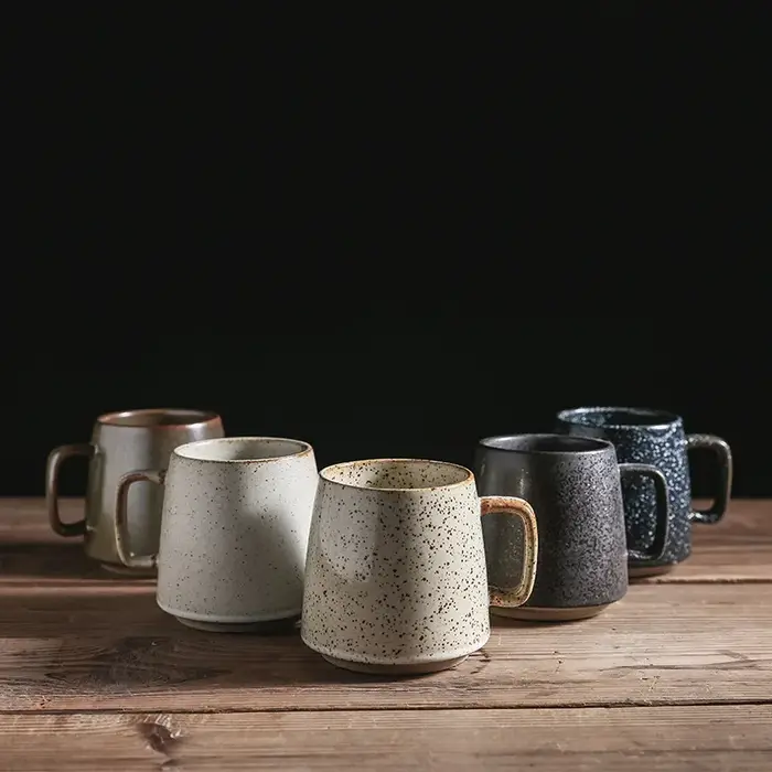 Tasse en céramique rétro créative japonaise de 350mL