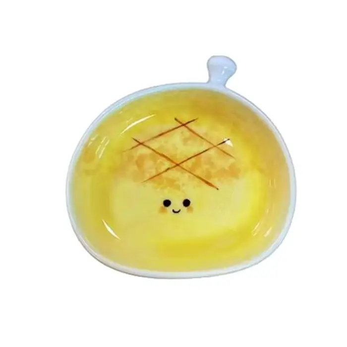 G6KF – plat à Dessert créatif en céramique, assiette à Sauce, bol à tremper en forme pain Unique, di