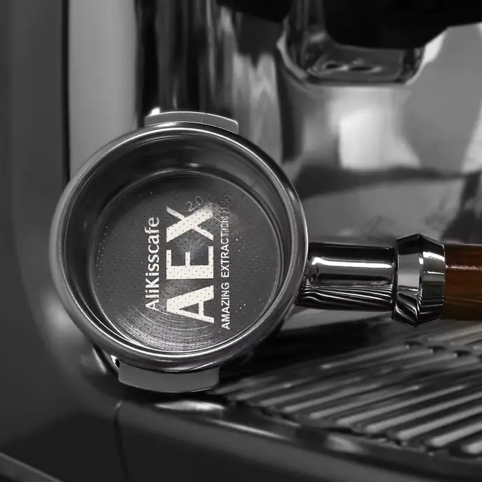 Alikisscafe 58MM panier de filtre à café 18g 22g avec écran de rondelle de 0.2mm pour E61 porte-filtre sans fond expresso Barista accessoires