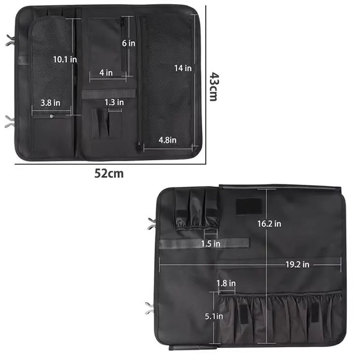 Sac de rangement pour couteaux de chef