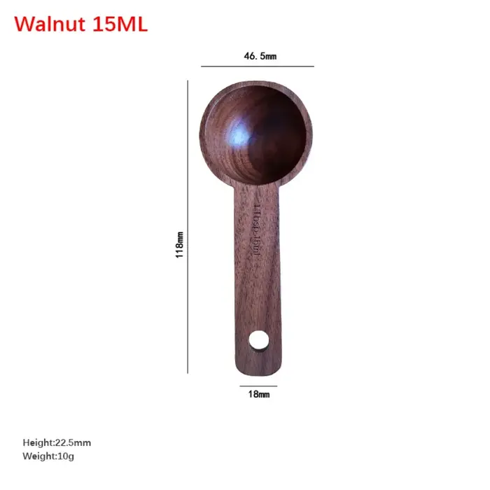 Cuillère à mesurer en bois 7.5/10/15/20/30/45ML