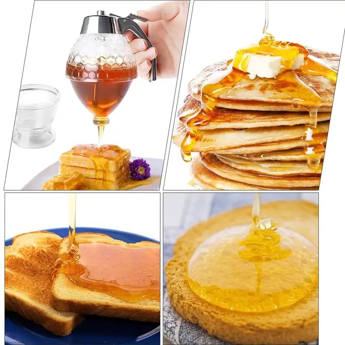 Tasse de sirop de jus, bouteille à presser, Pot de rangement, support, distributeur d'égouttement d'