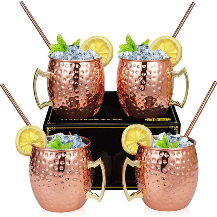 Mules de moscou en acier