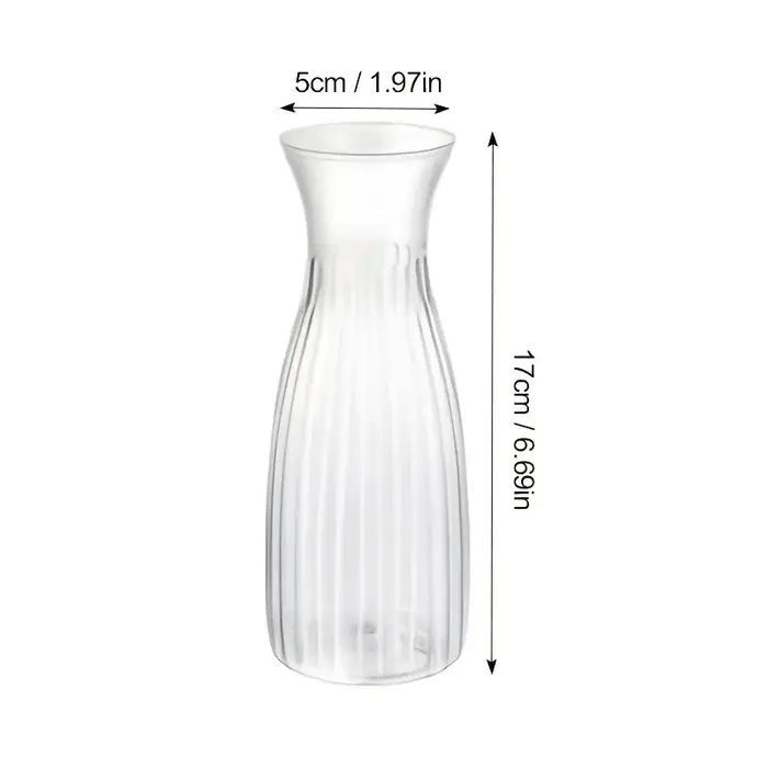 6 petits vases transparents modernes - pour décorer les tables de mariage et les salles à manger