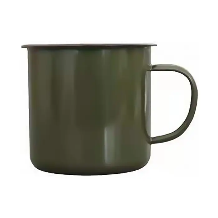 Tasses de Camping en émail Vintage