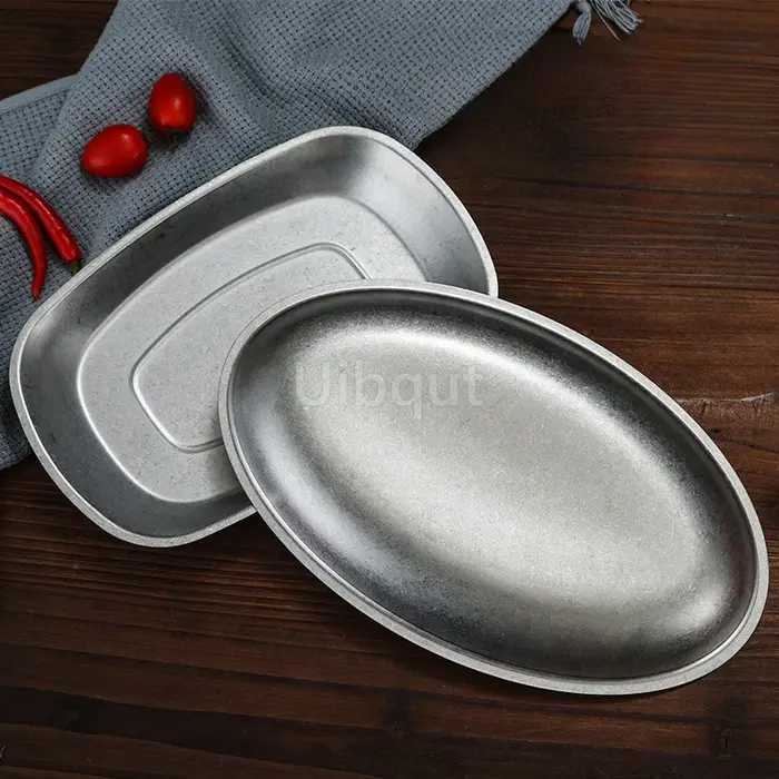 Nouveau ensemble de couverts rétro assiettes vaisselle bols