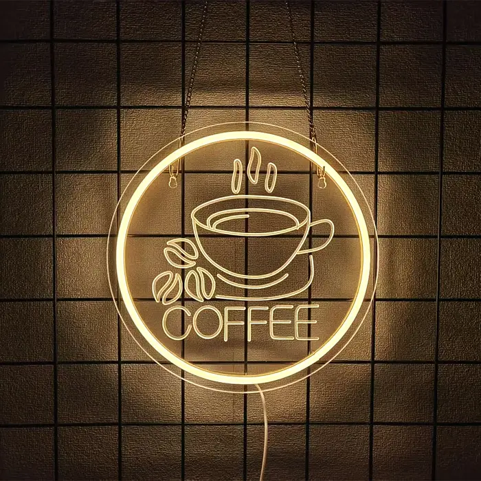 Enseignes au néon de la série café pour la décoration murale
