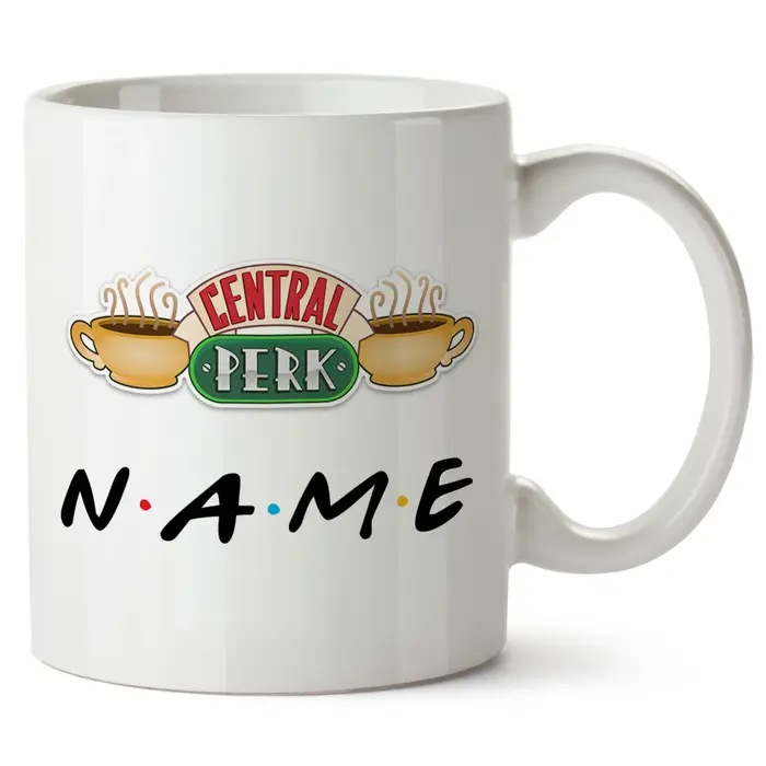 Tasse à café personnalisée avec nom d'ami, émission de télévision, Central Perk, 11oz, tasse à thé e