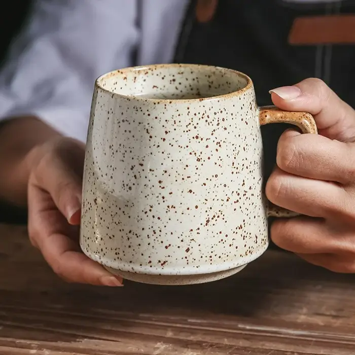 Tasse en céramique rétro créative japonaise de 350mL
