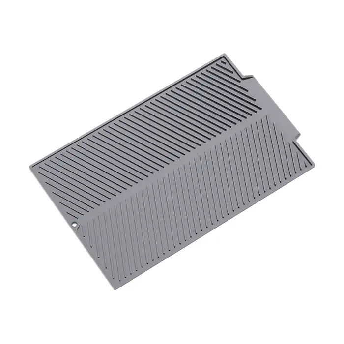 Tapis de séchage pour comptoir de cuisine - Tapis d'égouttage en silicone - Tapis de séchage pour cu