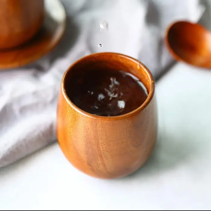 Tasse à thé en bois naturel