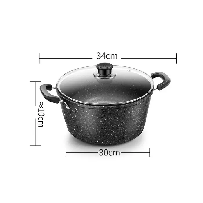 Maifan-Marmite à soupe universelle en pierre avec couvercle