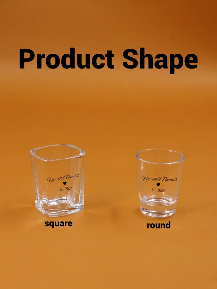 Verres à shot personnalisés avec texte