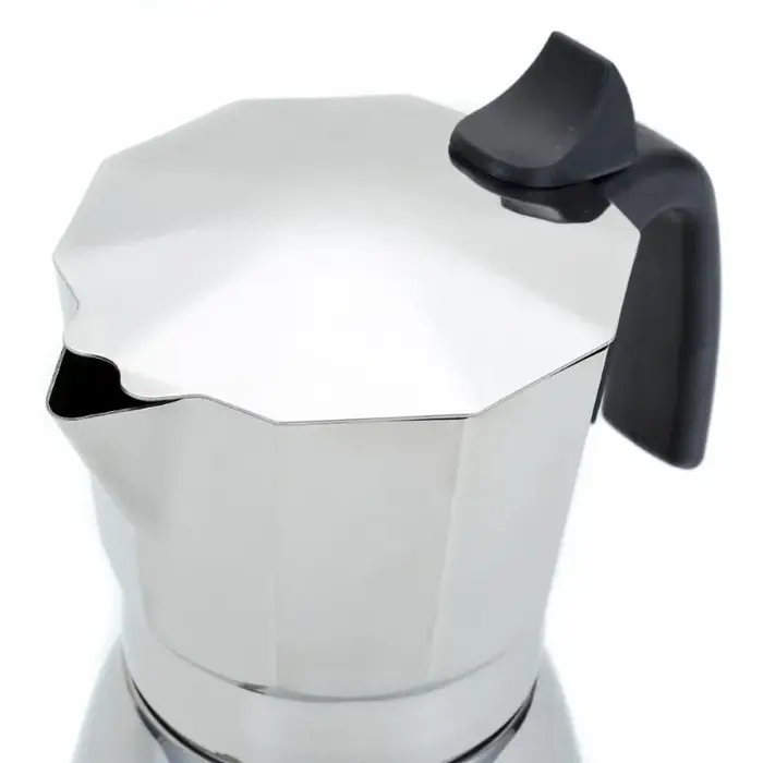 JUSTINLAU 150/300ML Cafetière Moka Octogonale Classique en Acier Inoxydable