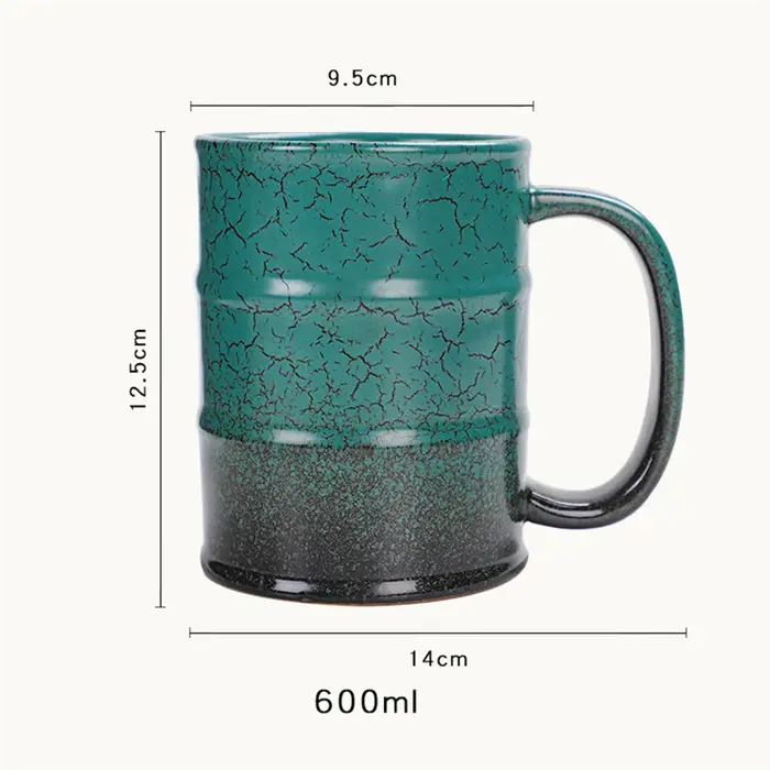 Tasse à café en céramique de grande capacité 600ml